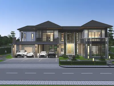 House for family 3D model