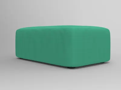 Ottoman Sofa Low-poly 3D model purchase