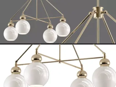 Monumental Modern Italian Chandelier 3D model