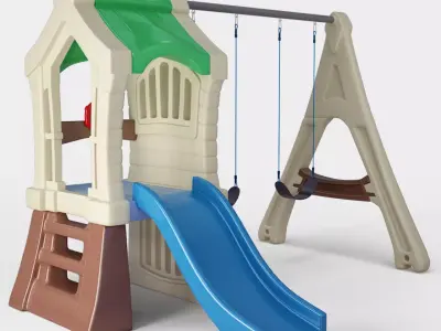 Play Up Gym Sey Swing Set 3D model