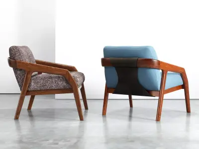 Friday Lounge Chair 3D model