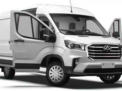 Maxus Deliver 9 Van L2H2 HQInterior 2025 3D model