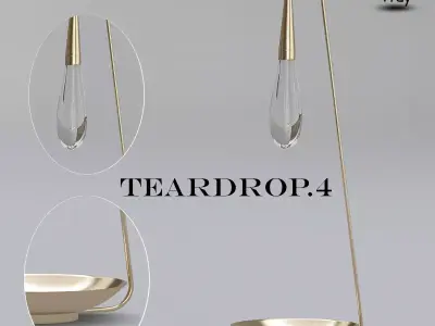 TEARDROP 4 table lamp 3D model