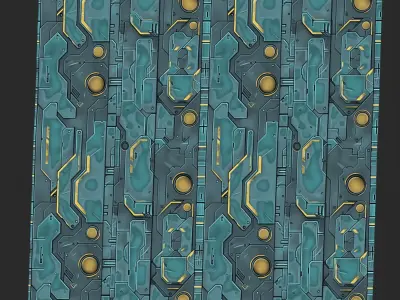 Sci-FI Seamless Texture  Texture 2