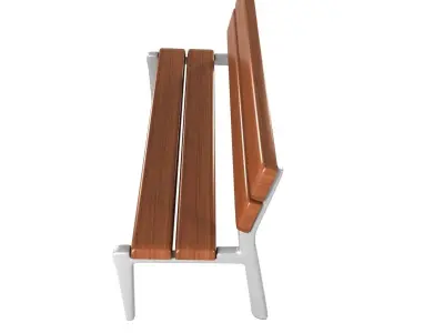 Modern Bench collection 6 3D model