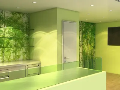 Futuristic Dining Pod Low-poly 3D model