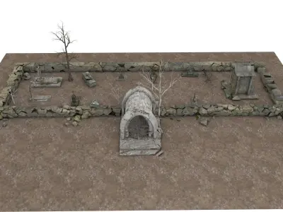 Cemetery Pack 3D model