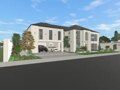 7 BEDROOM 2-STORY HOUSE 3D print model