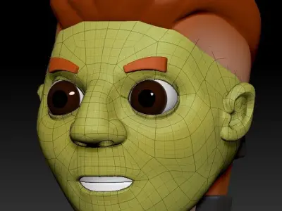 The Lad V2 - Young Viking Warrior Mobile Game Ready Model Free low-poly 3D model