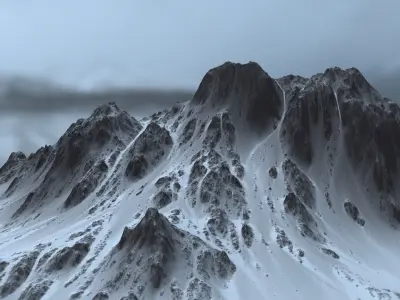 Snow Mountain 3D model