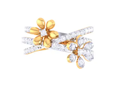   Women Ring MTL 3dm STL OBJ FBX Details 3D print model 7