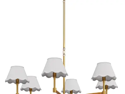 Serena and Lily chandelier Larkspur 3D model
