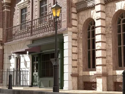 221b Baker Street Consulting Room and Victorian London Asset Pak 3D model