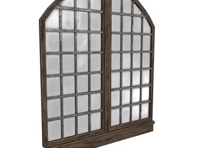 Medieval Window Low Poly Low-poly 3D model