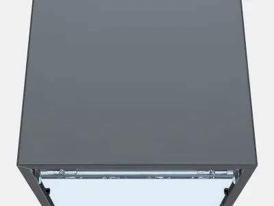 EKET Wall cabinet with glass door 1 Low-poly 3D model