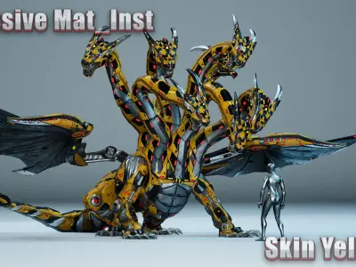 Sci-Fi Hydra Low-poly 3D model