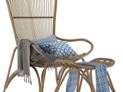 monet high back chair 3D model