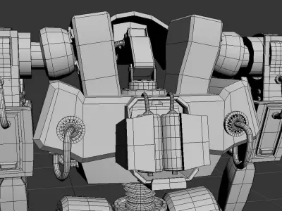 Russeger Mech 3D print model