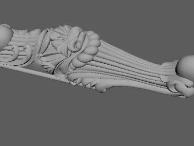 leg High quality 3d models for processing on a cnc machine  3D model