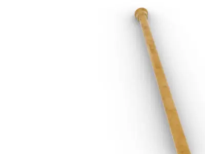 Curtain rod  Baston Cortinero  Low-poly 3D model