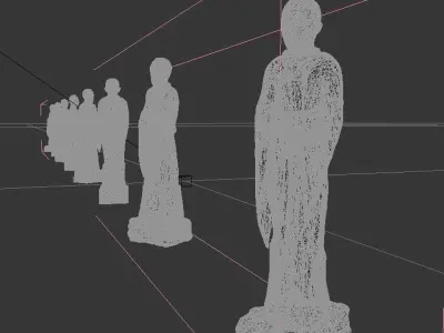 Standing Buddha 3D model