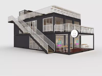 Container Cafe 10 3D model