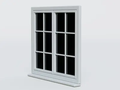 Window Low-poly 3D model