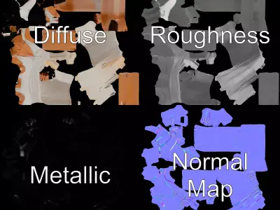 Elegant Dancer Pose model pack Low-poly 3D model