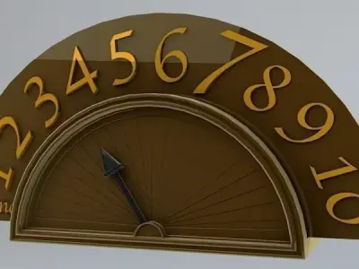 Fancy Elevator Mechanical Level Signal 3D model