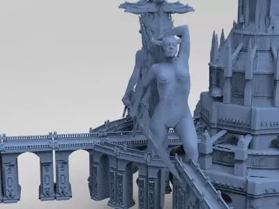 Sir Lancelot Castle Fortress 4 3D model