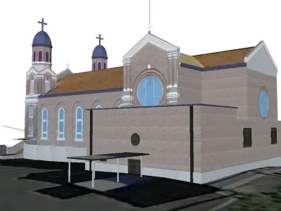 Architecture-Religion-God-Culture-Temple-018 church 3D model