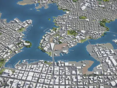 Victoria Low-poly 3D model