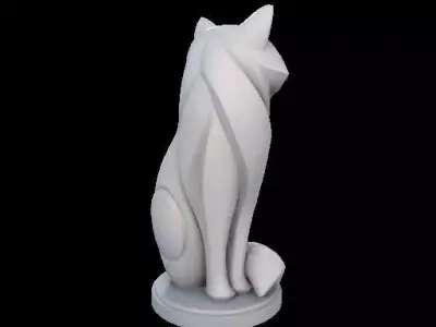 Minimalist Raccoon Sculpture 3D print model
