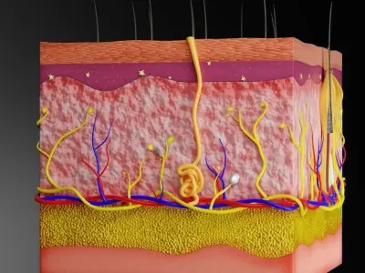 Skin Parts Anatomy 3D model