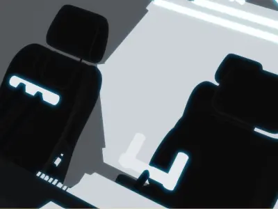 3D sci-fi Spaceship Low-poly 3D model