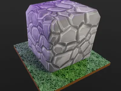 Basic Cubes Low-poly 3D model