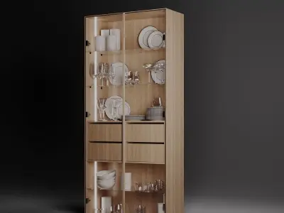 3d Cabinet model with backlight 3D model
