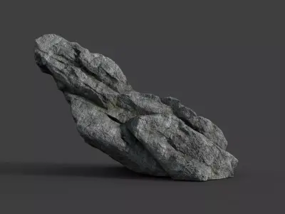 Cliff Rock 4-8 Low-poly 3D model