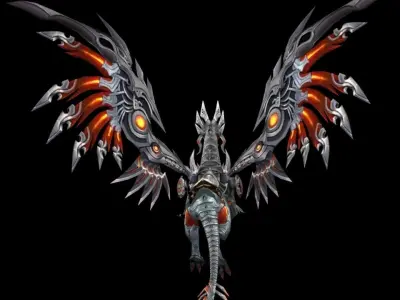 cyber dragon 3D model