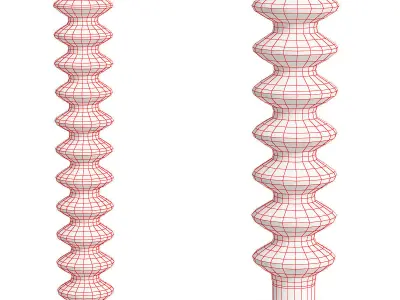 Designer floor lamp Milano by Tubes Radiatori Free 3D model