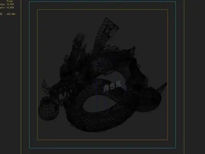 Gang Interior - Feng Shui Array - Dragon Stone 3D model