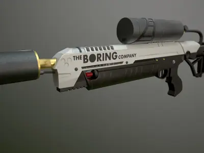 Flame Thrower  Low-poly 3D model