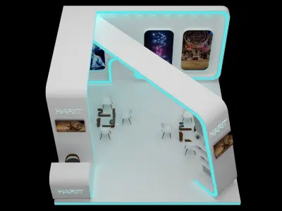 Exhibition stand 3D model order