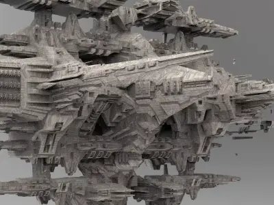 District 10 Mothership Design 4 3D model