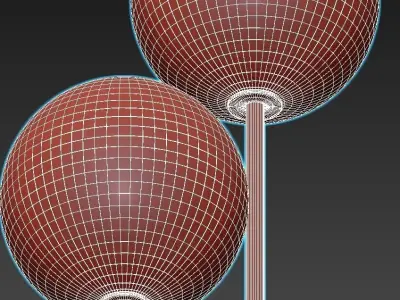 ELIOMOON three sphere floor lamp 3D model