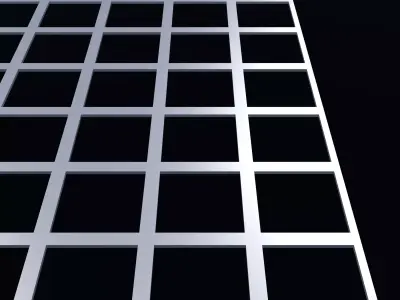 Perforated panel with 72 percent opening 25O122 3D model