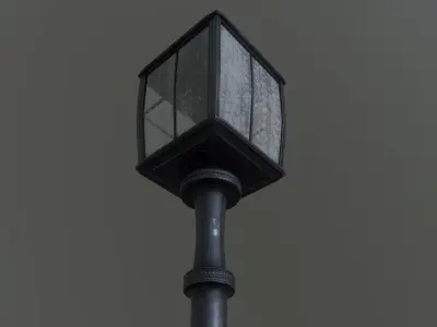 Superfuntimes Lamp Post Low-poly 3D model