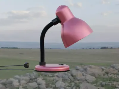 Desk Lamp - GloboStar Student 3D model