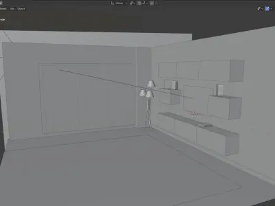 living room 3D model