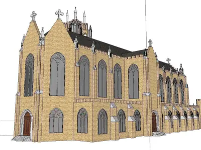 Architecture-Religion-God-Culture-Temple-099 church 3D model